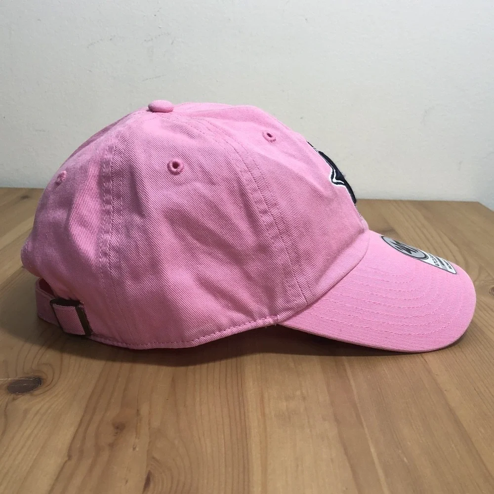 Dallas Cowboys 47 Embroidered Clean Up Cap Hat Women's Adjustable Pink
